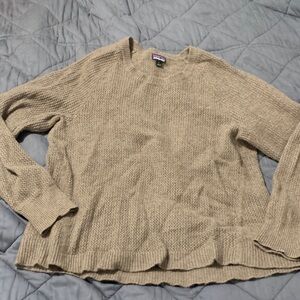 Patagonia Women's Cashmere Tan Crew Neck Sweater